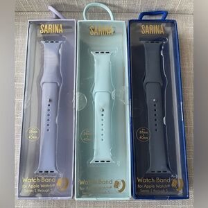Sarina Watch Band for Apple Watch - Purple, Light Blue, Dark Blue